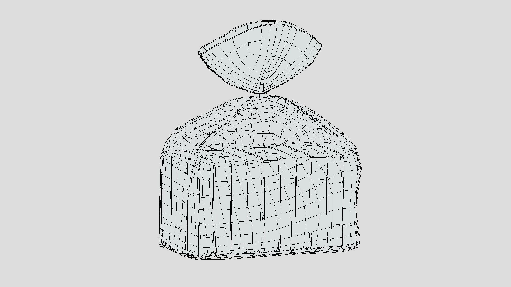 Supermarket Bread 05 Low Poly PBR Realistic Low-poly 3D model_2