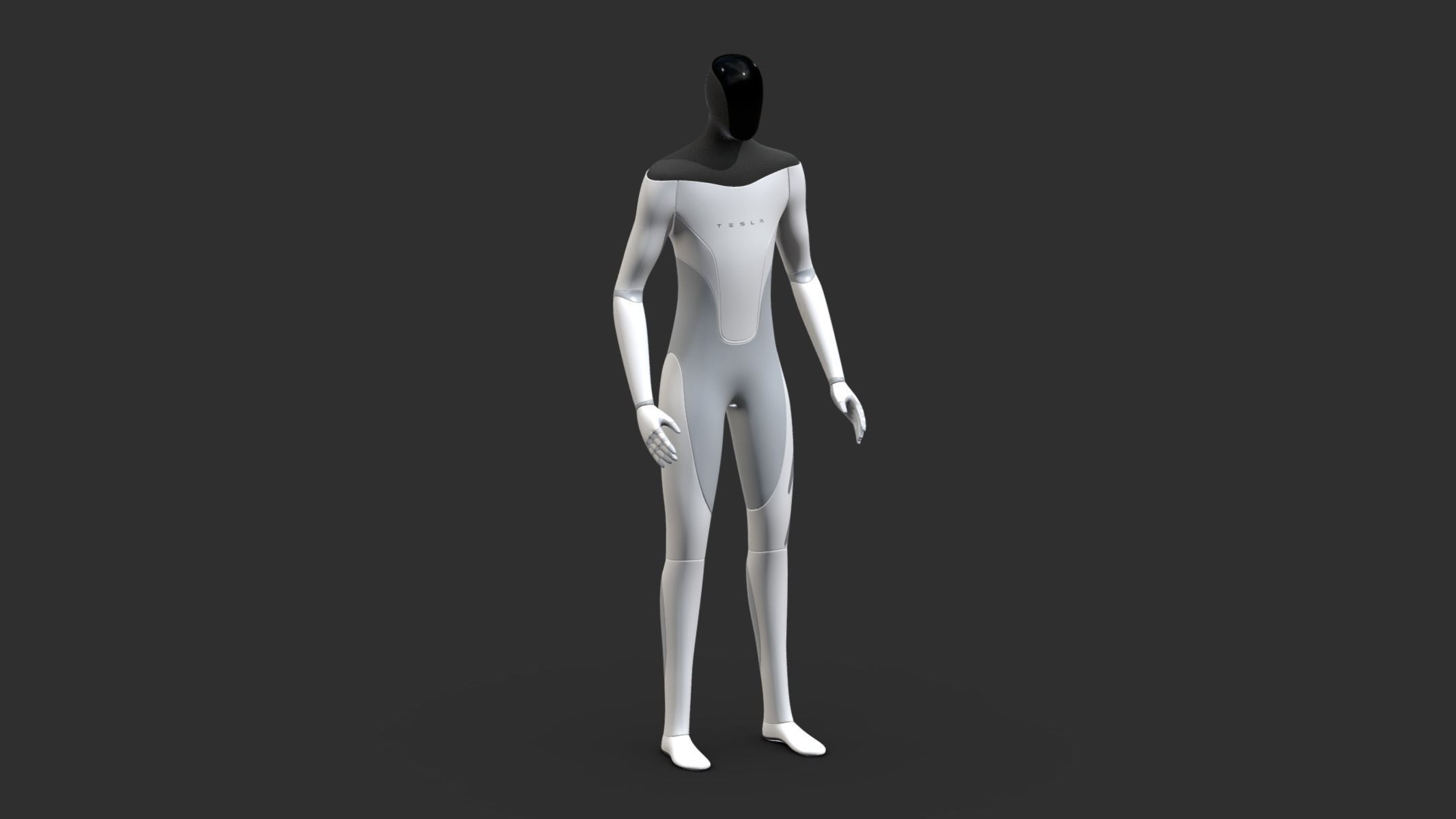 Tesla Optimus PBR Realistic Low-poly 3D model_16