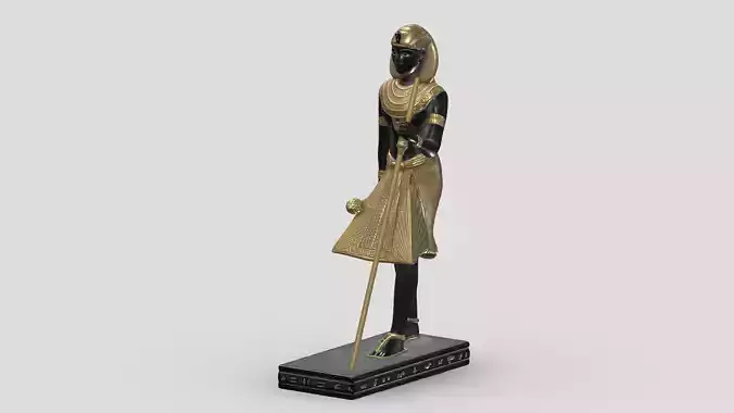 Tutankhamun Pharaoh of the Egyptian Low Poly Low-poly 3D model