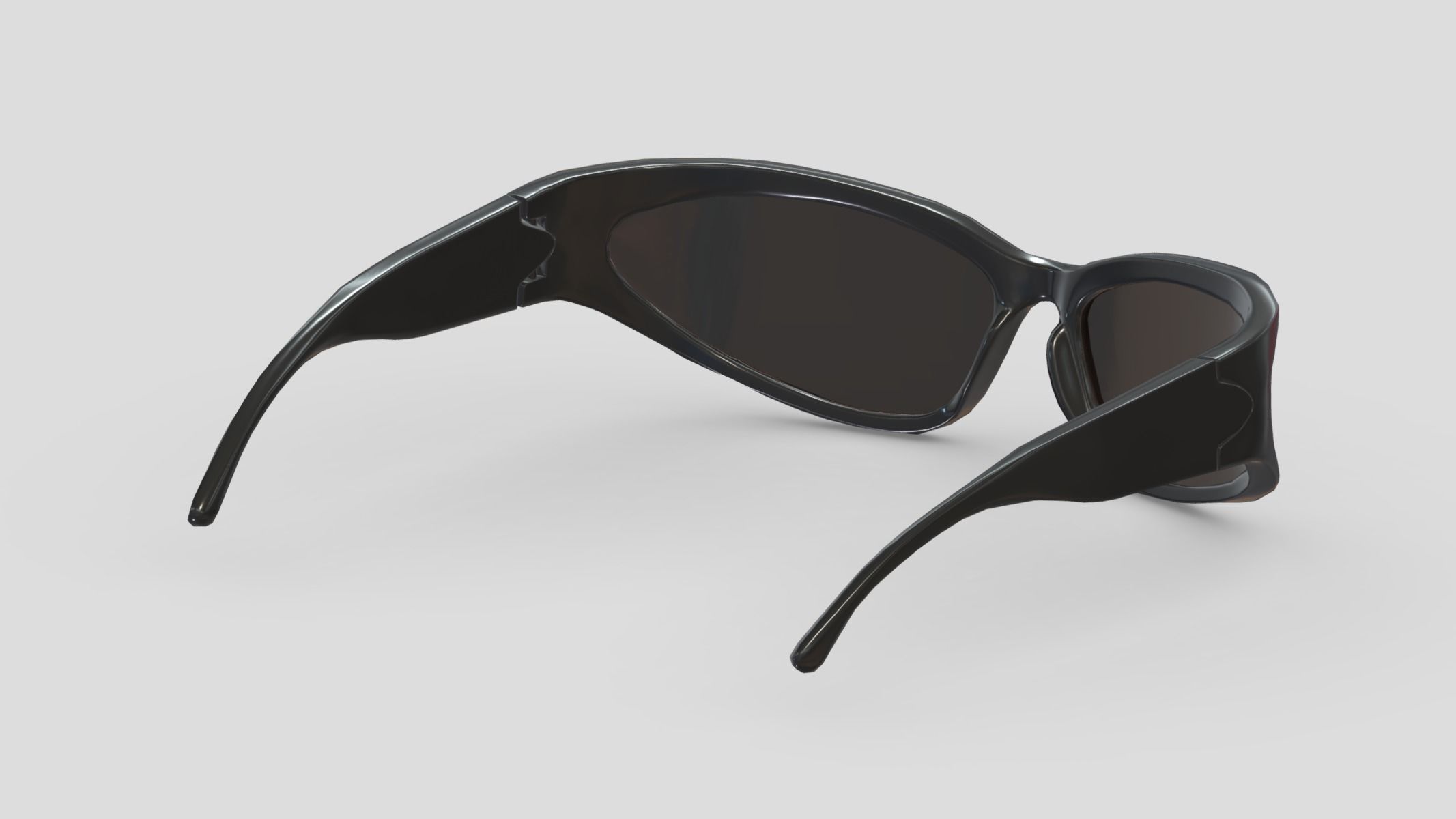Wrap sunglasses Low Poly PBR Realistic Low-poly 3D model_4