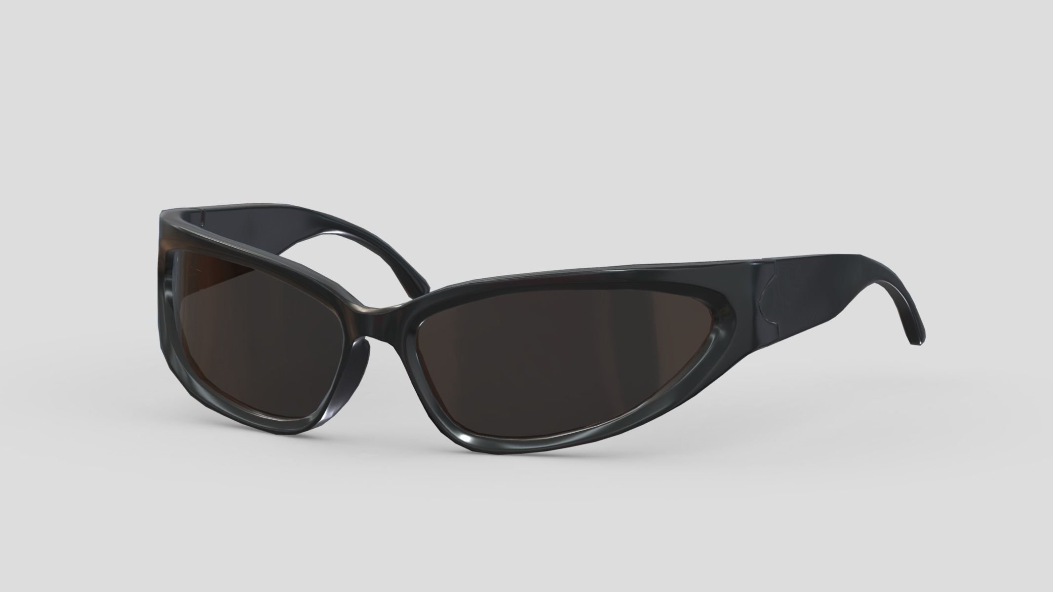 Wrap sunglasses Low Poly PBR Realistic Low-poly 3D model_8