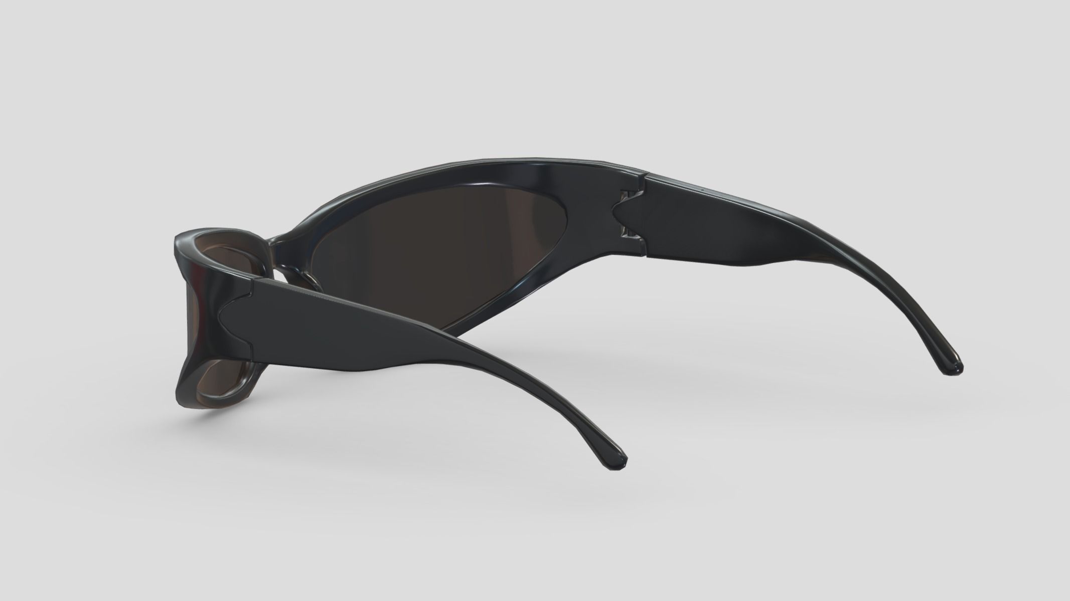 Wrap sunglasses Low Poly PBR Realistic Low-poly 3D model_7
