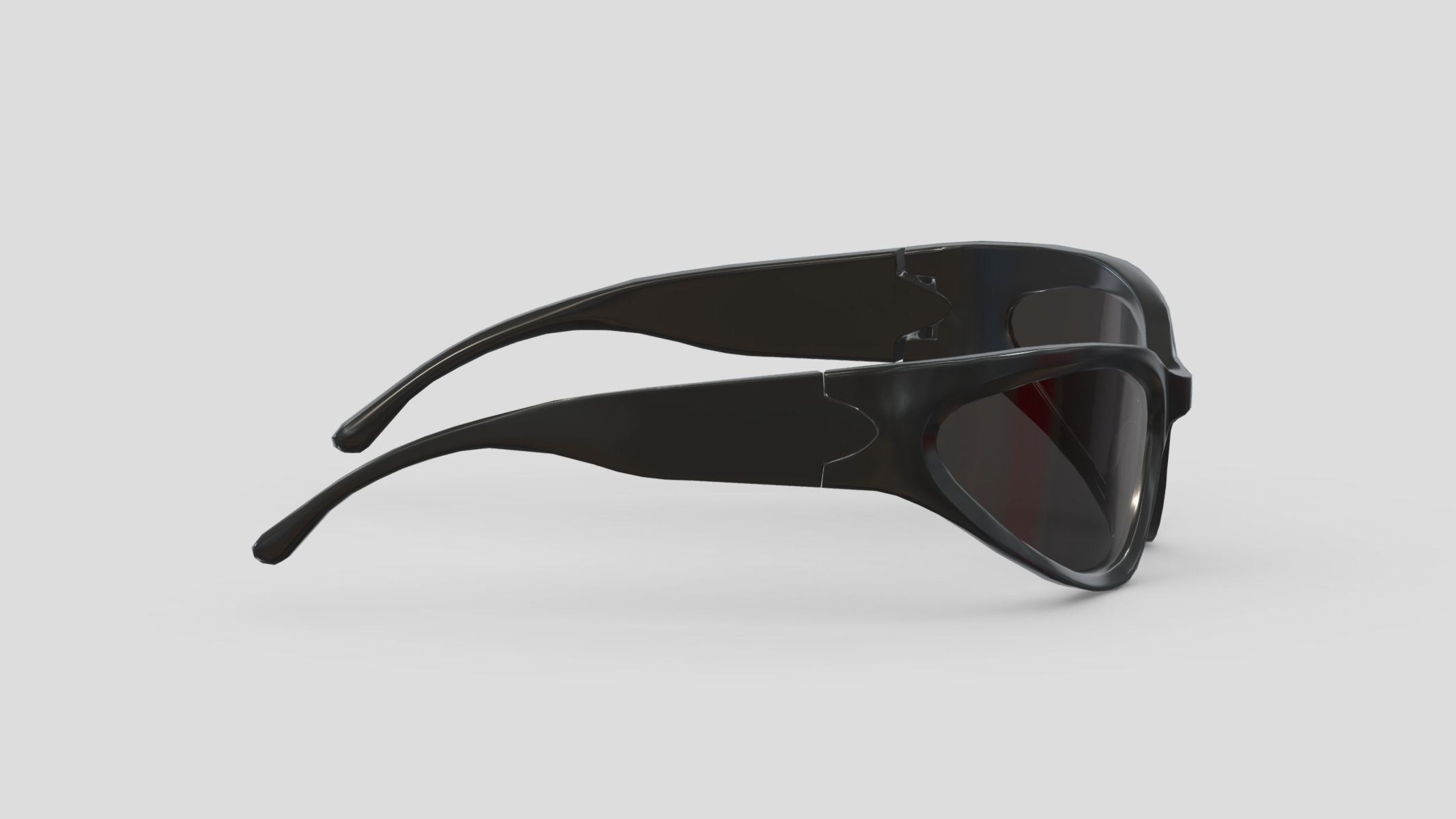 Wrap sunglasses Low Poly PBR Realistic Low-poly 3D model_2