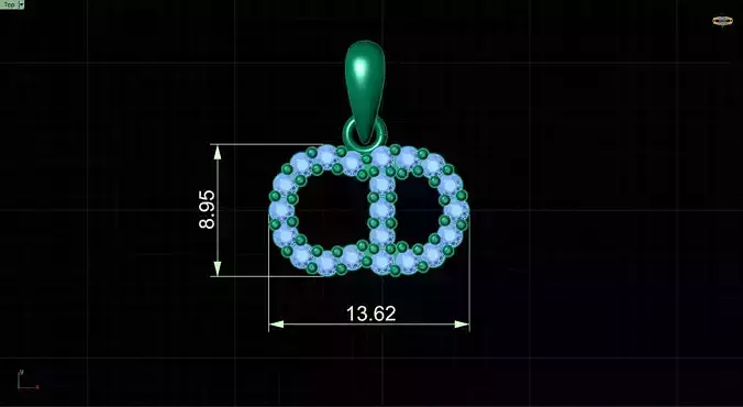 Pendant 3dm stl 3D print model baby rattle with beads