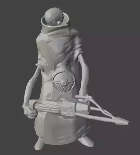 HALF-LIFE 2 CREMATOR - HL2 BETA ENEMY HIGH POLY STL 3D print model