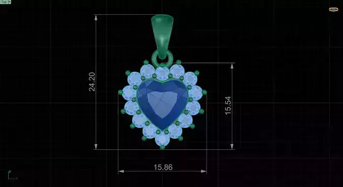 Pendant 3dm stl render 3D print model machine with lights