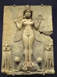 Statue of goddess Lilith or Ishtar for 3D printing 3D print model_3