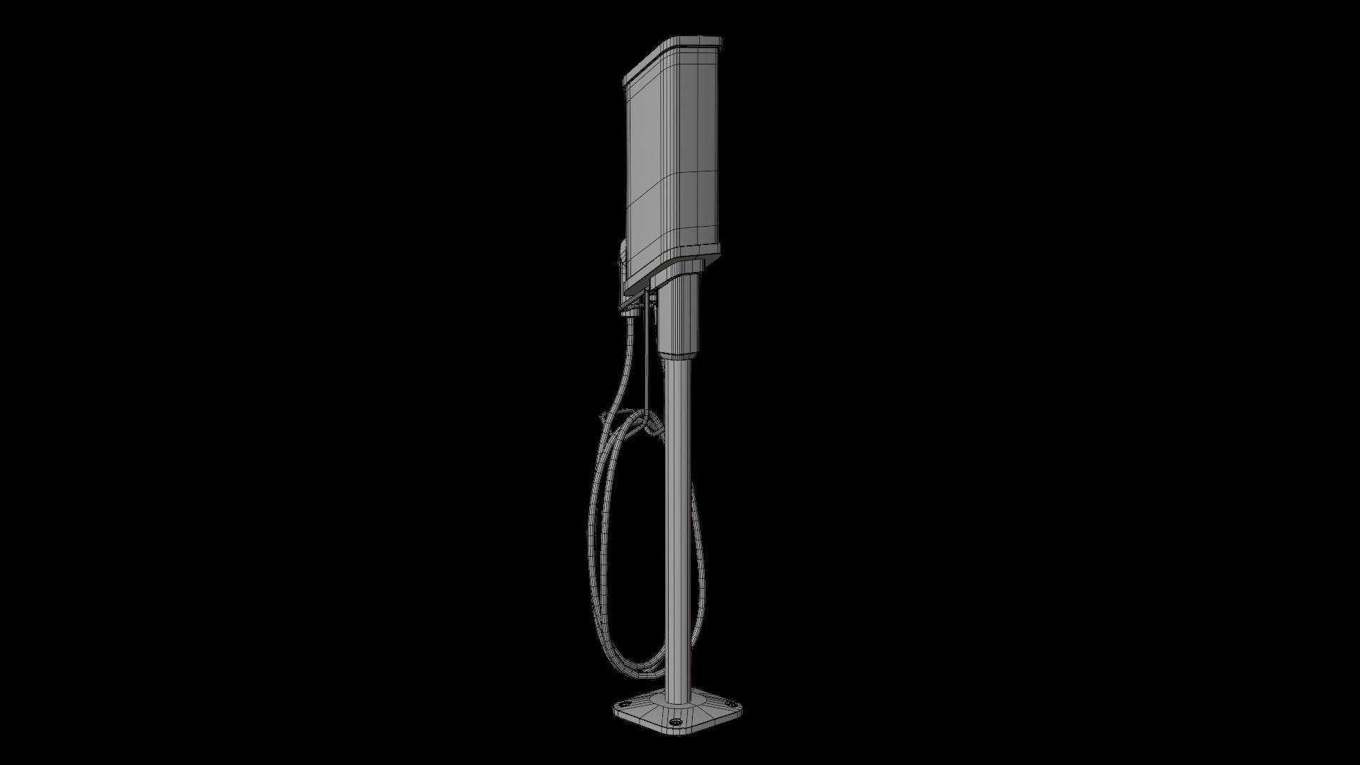 EV Charging Station Low-poly 3D model_15