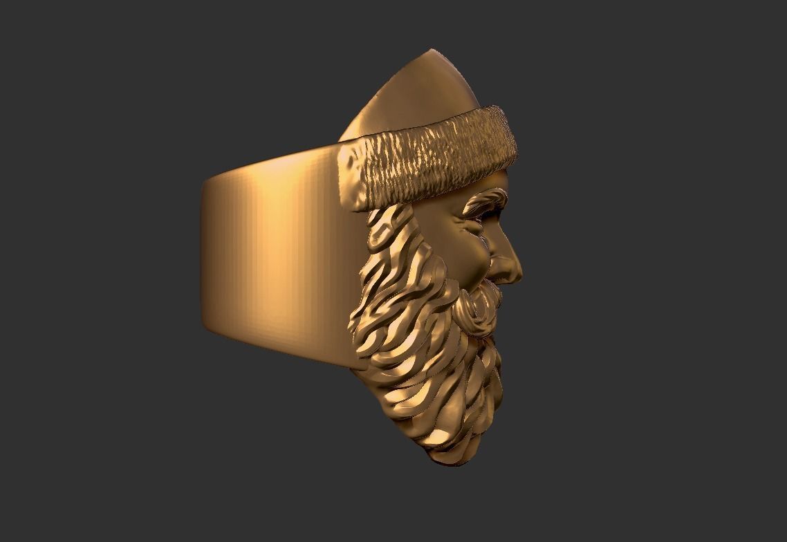 Santa ring Free 3D print model_3