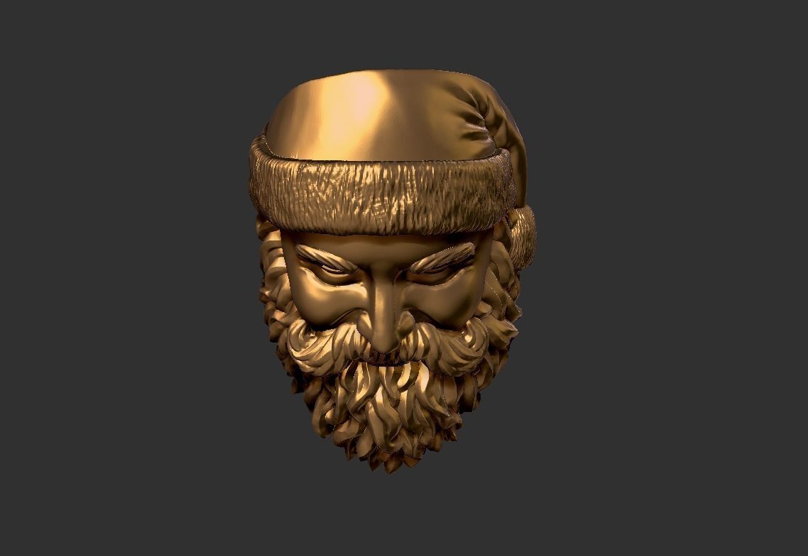 Santa ring Free 3D print model_5