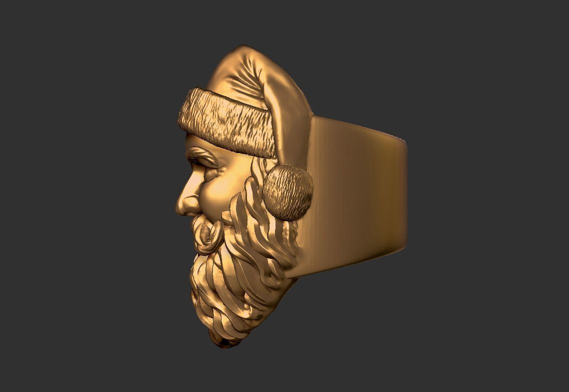 Santa ring Free 3D print model_2