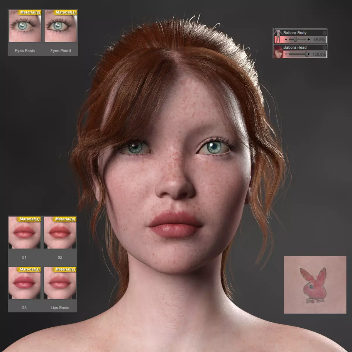 Babora High Quality Textures for G8-1 Female Texture_0