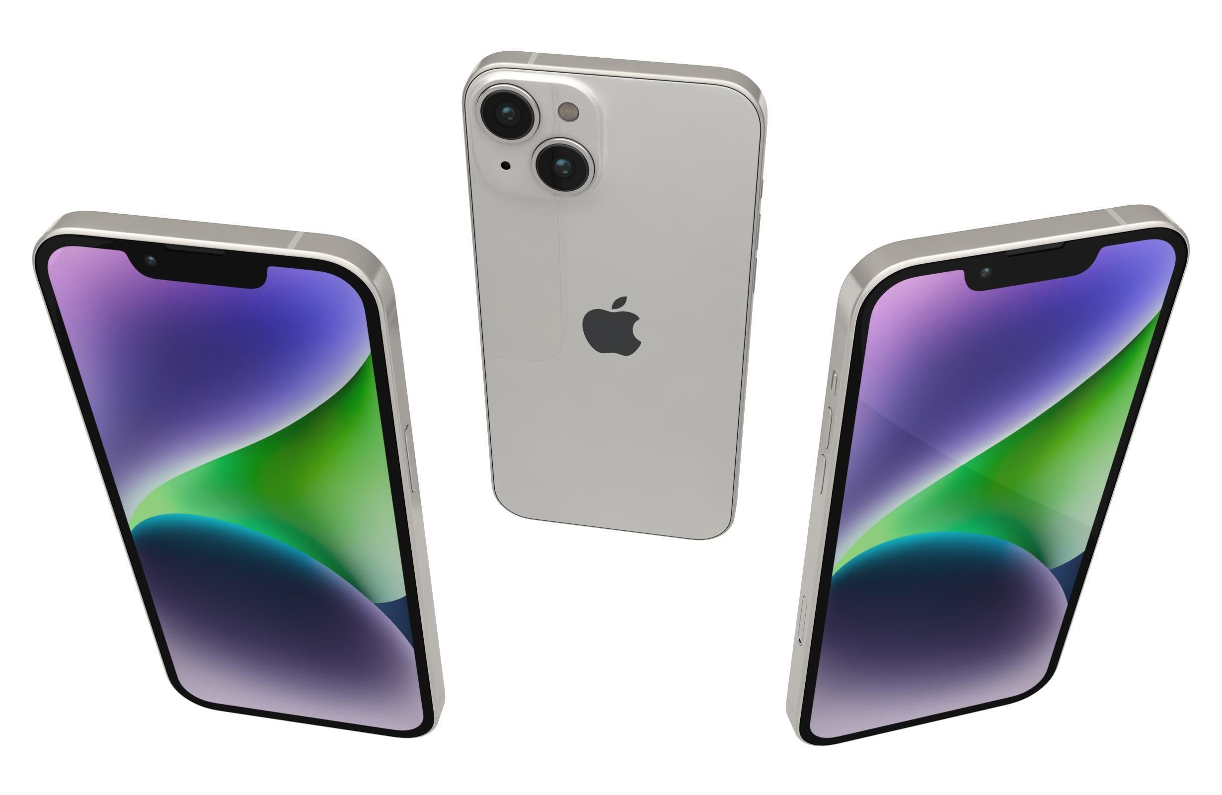 Apple iPhone 14 Plus And Pro 3D model_9