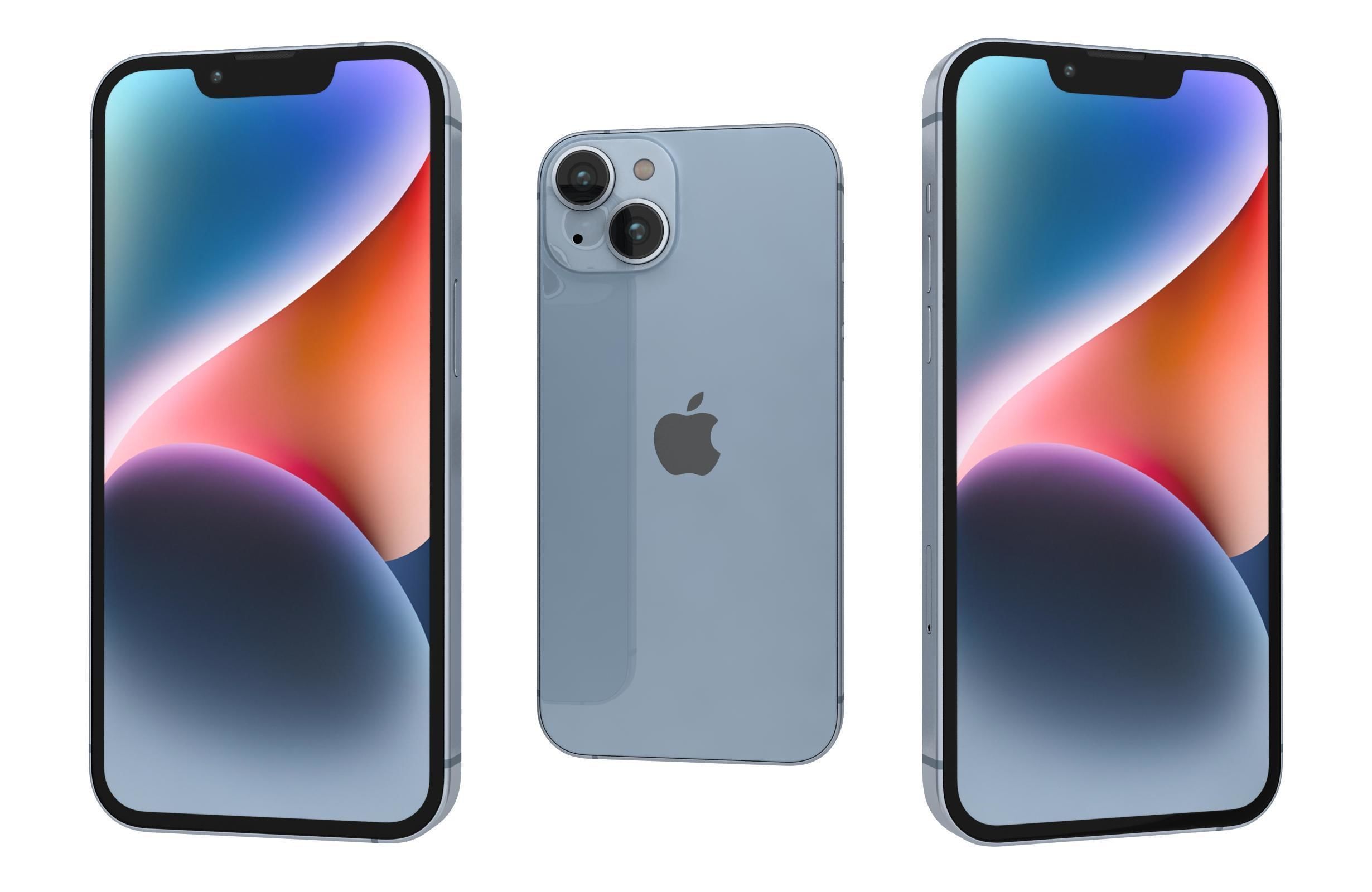 Apple iPhone 14 Plus And Pro 3D model_2