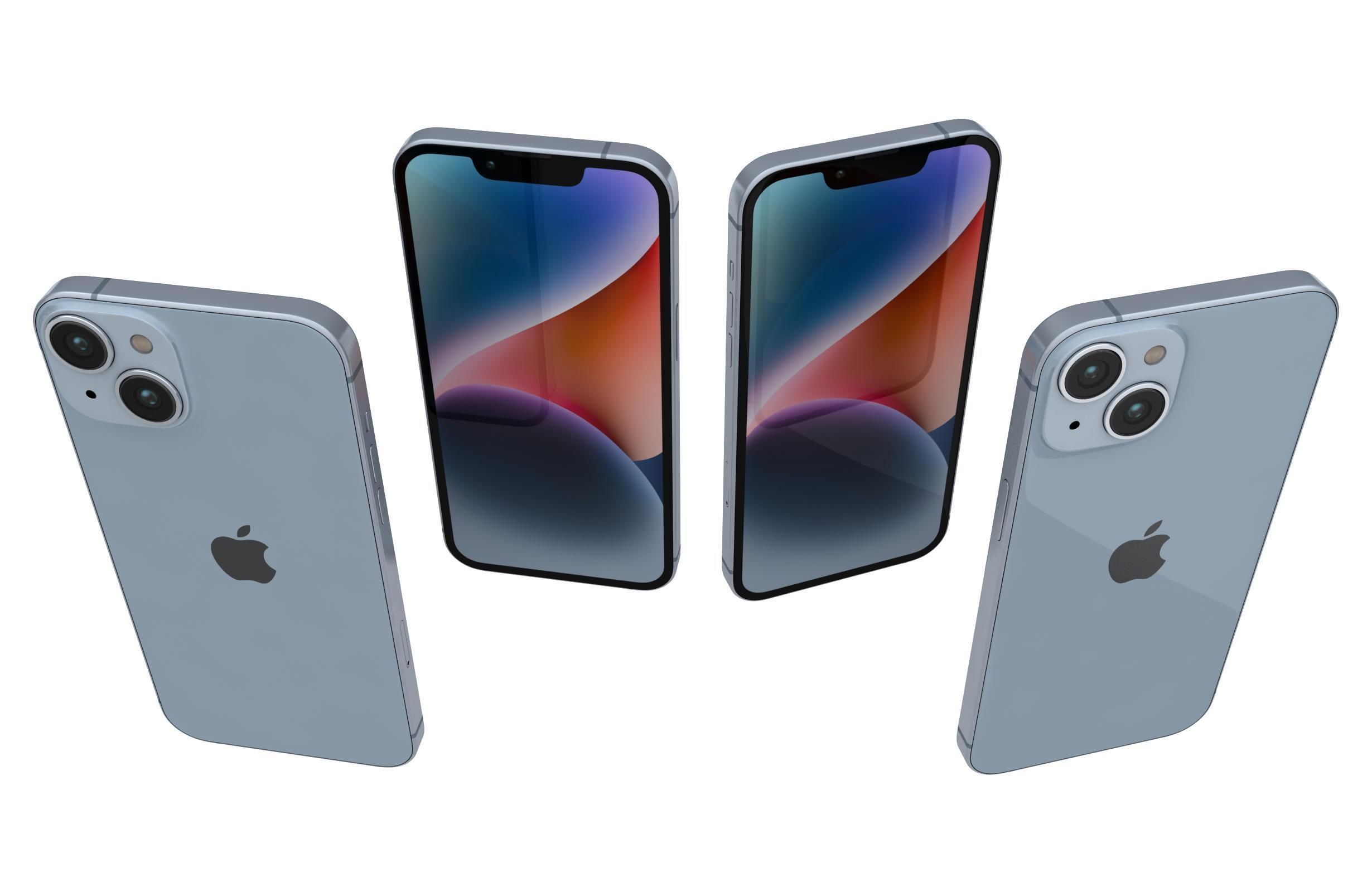 Apple iPhone 14 Plus And Pro 3D model_17