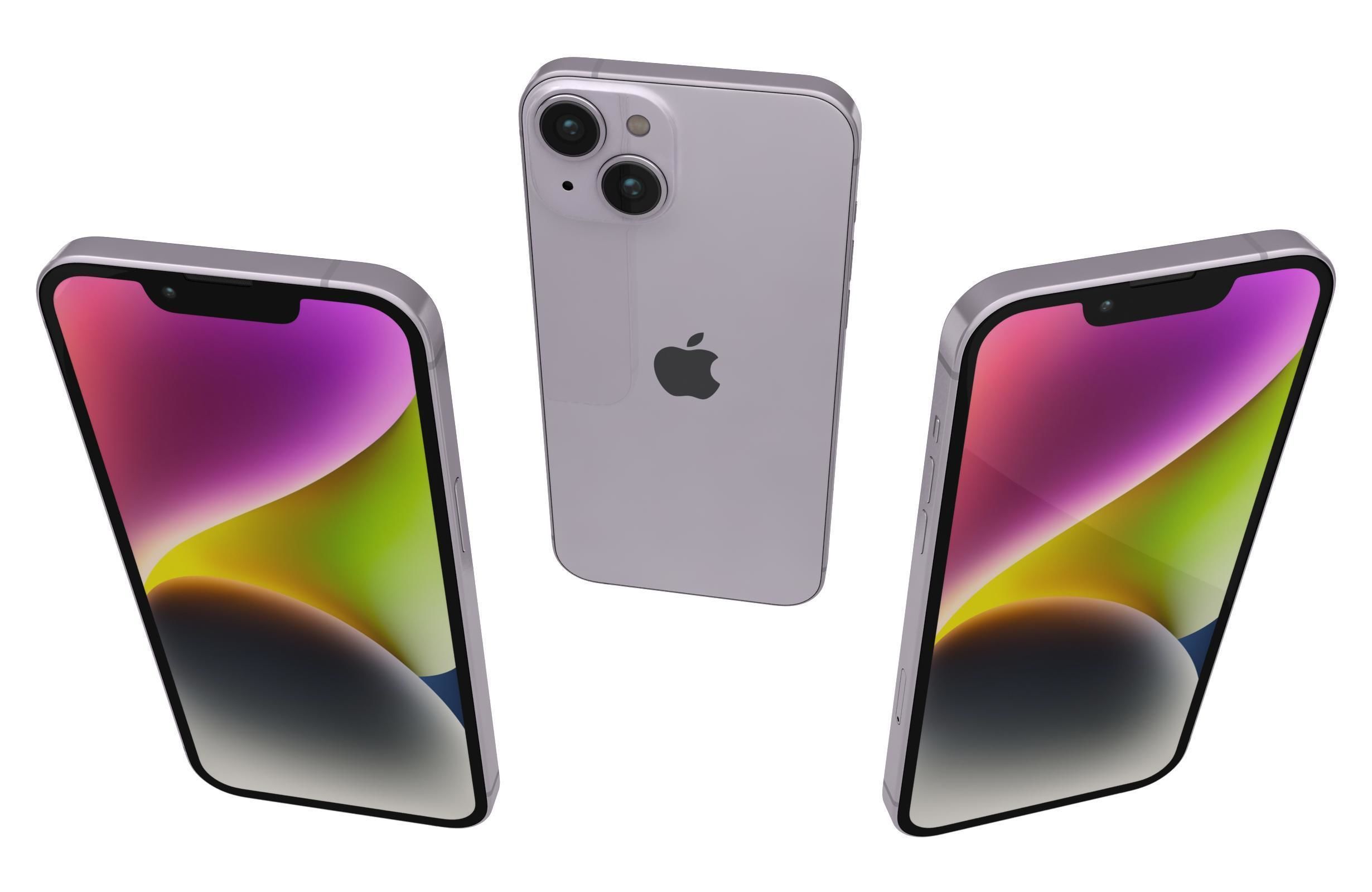 Apple iPhone 14 Plus And Pro 3D model_7