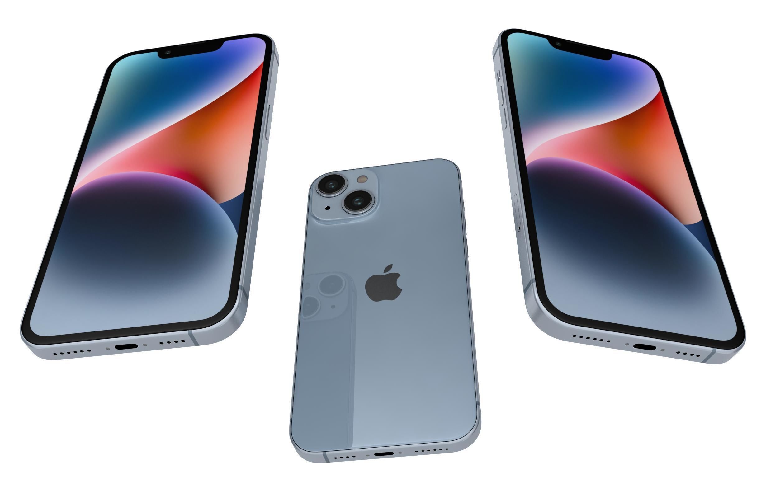 Apple iPhone 14 Plus And Pro 3D model_10