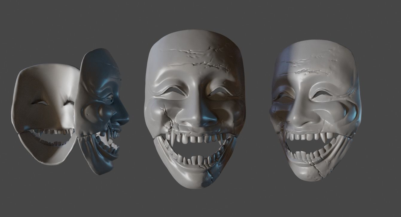 okina ghostwire mask 3D print model_4