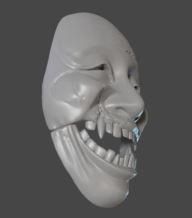 okina ghostwire mask 3D print model_11