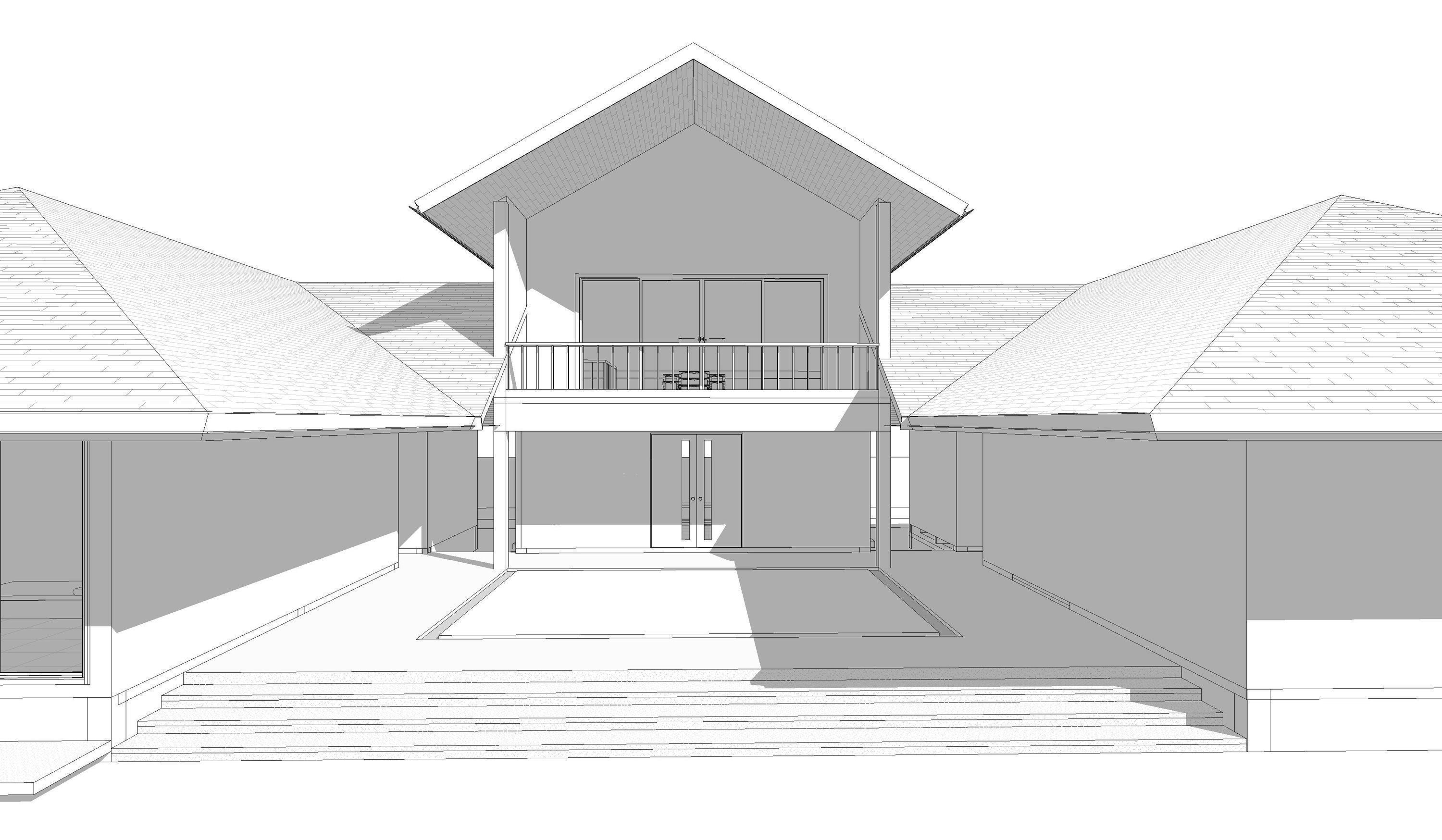 U house by REVIT 3D model_11