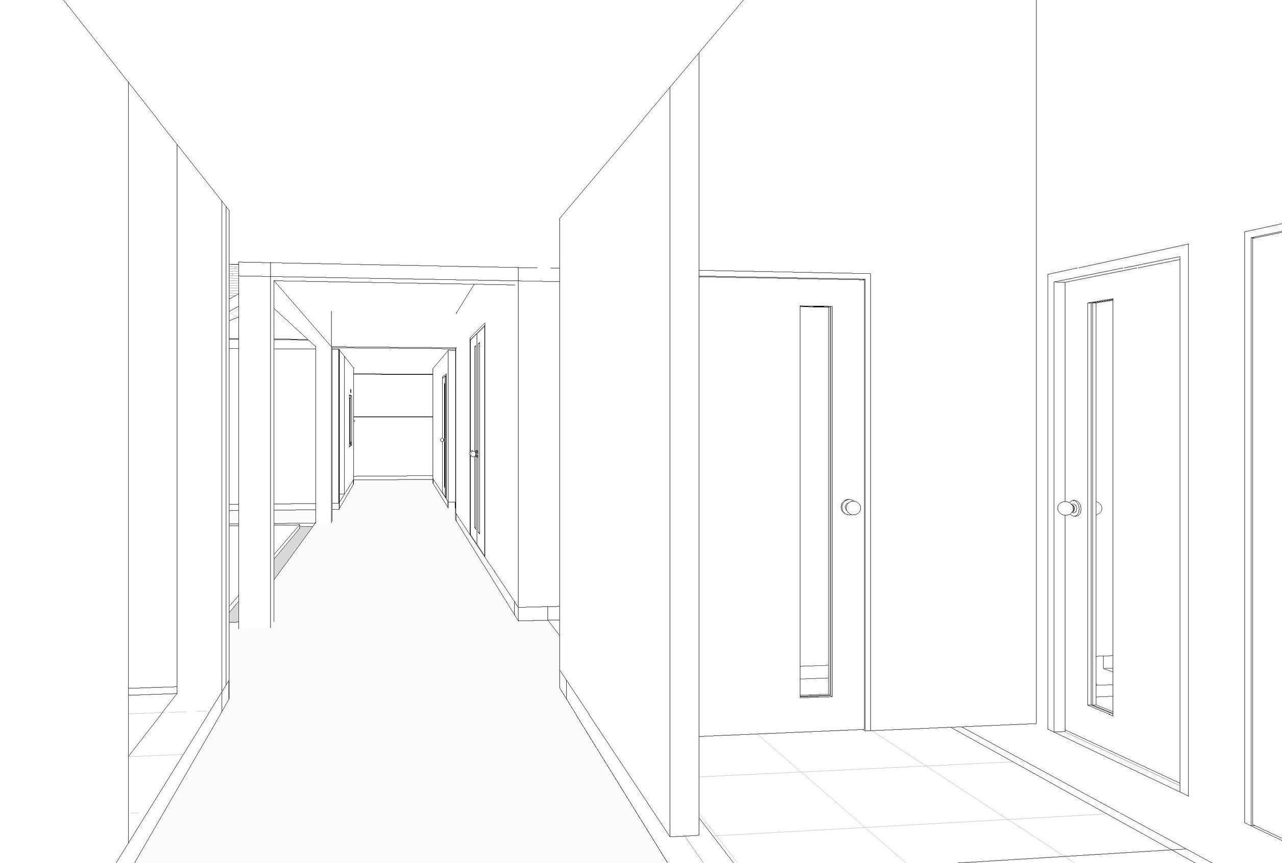 U house by REVIT 3D model_13