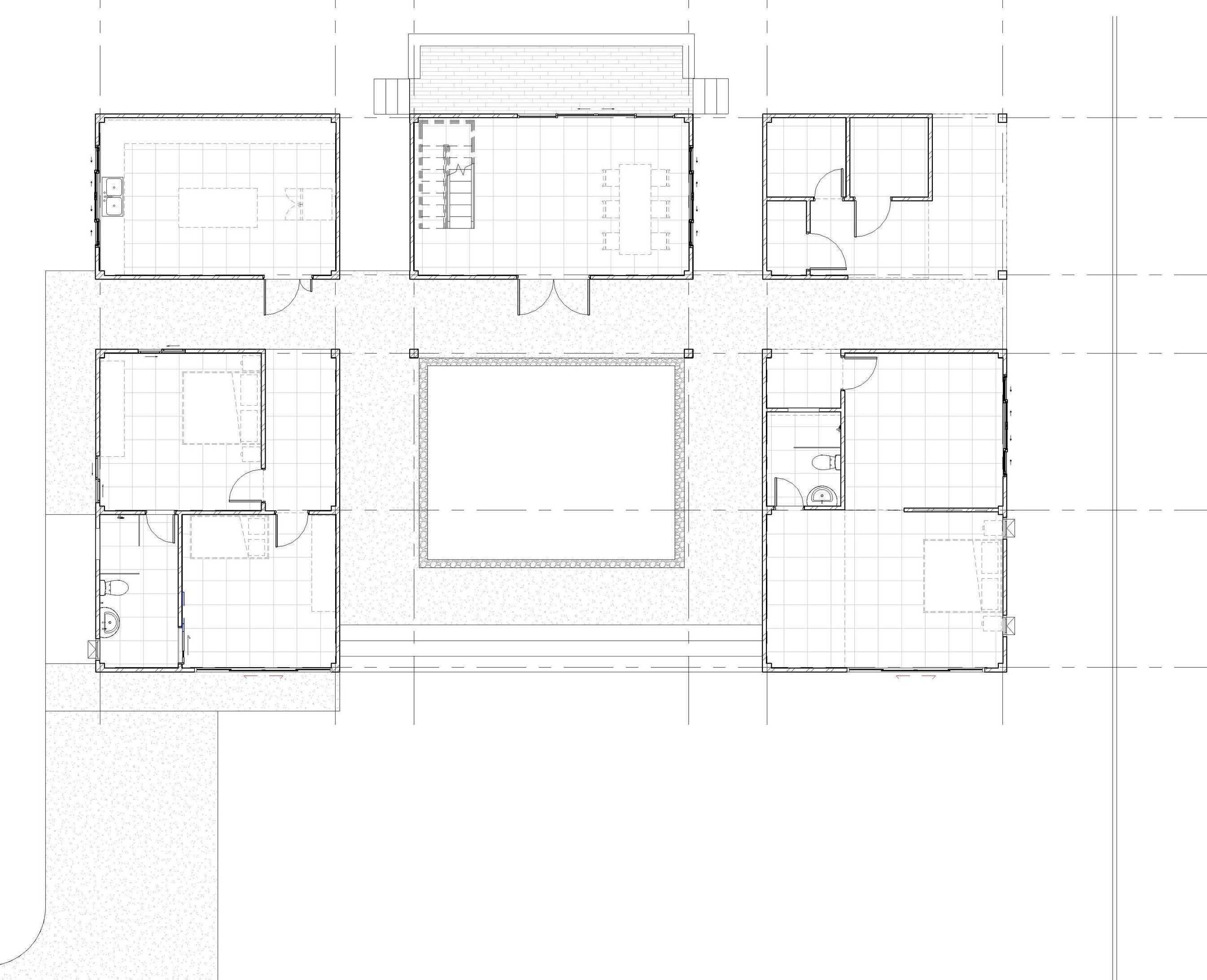 U house by REVIT 3D model_3