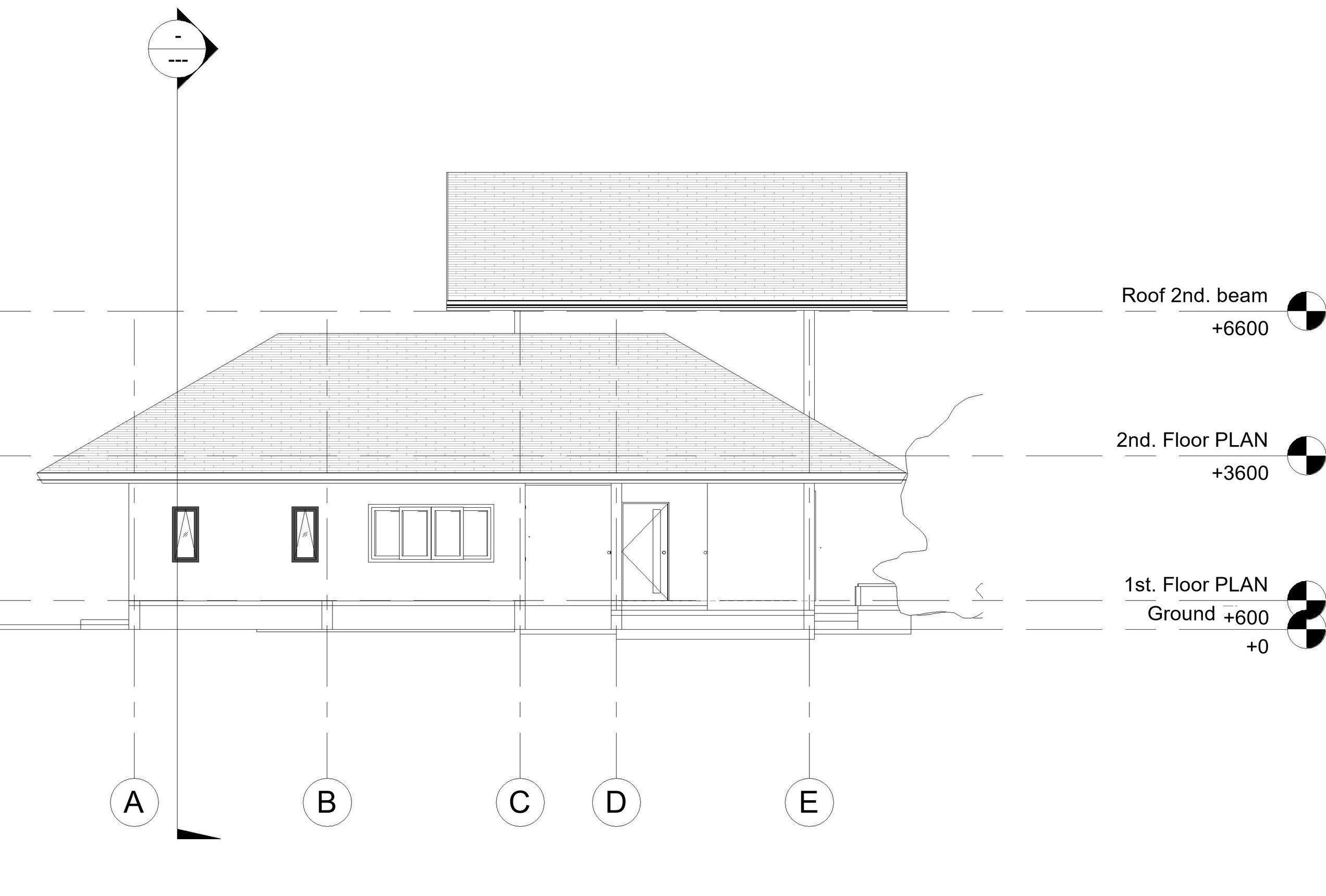 U house by REVIT 3D model_4