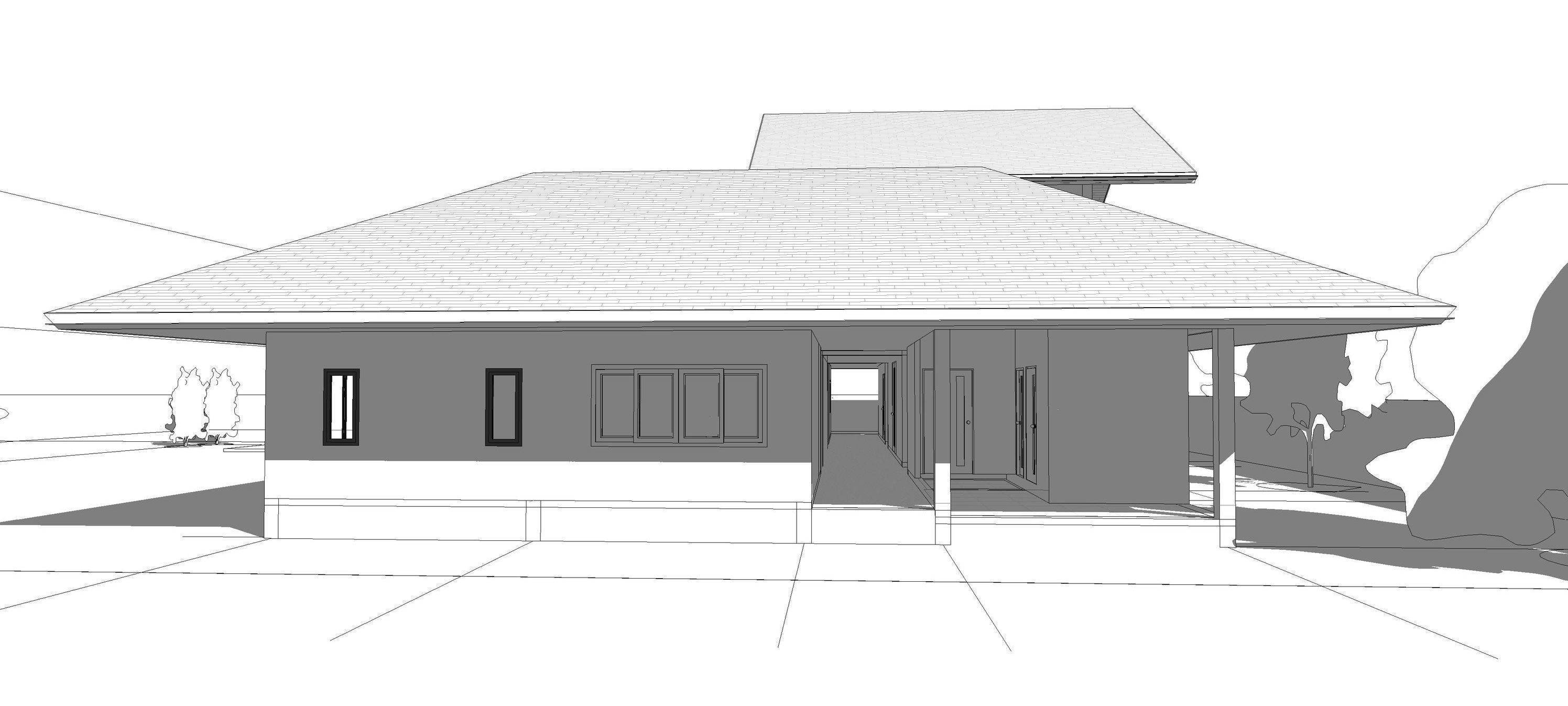 U house by REVIT 3D model_8