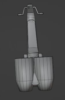 Soace motorcycle Free low-poly 3D model_6