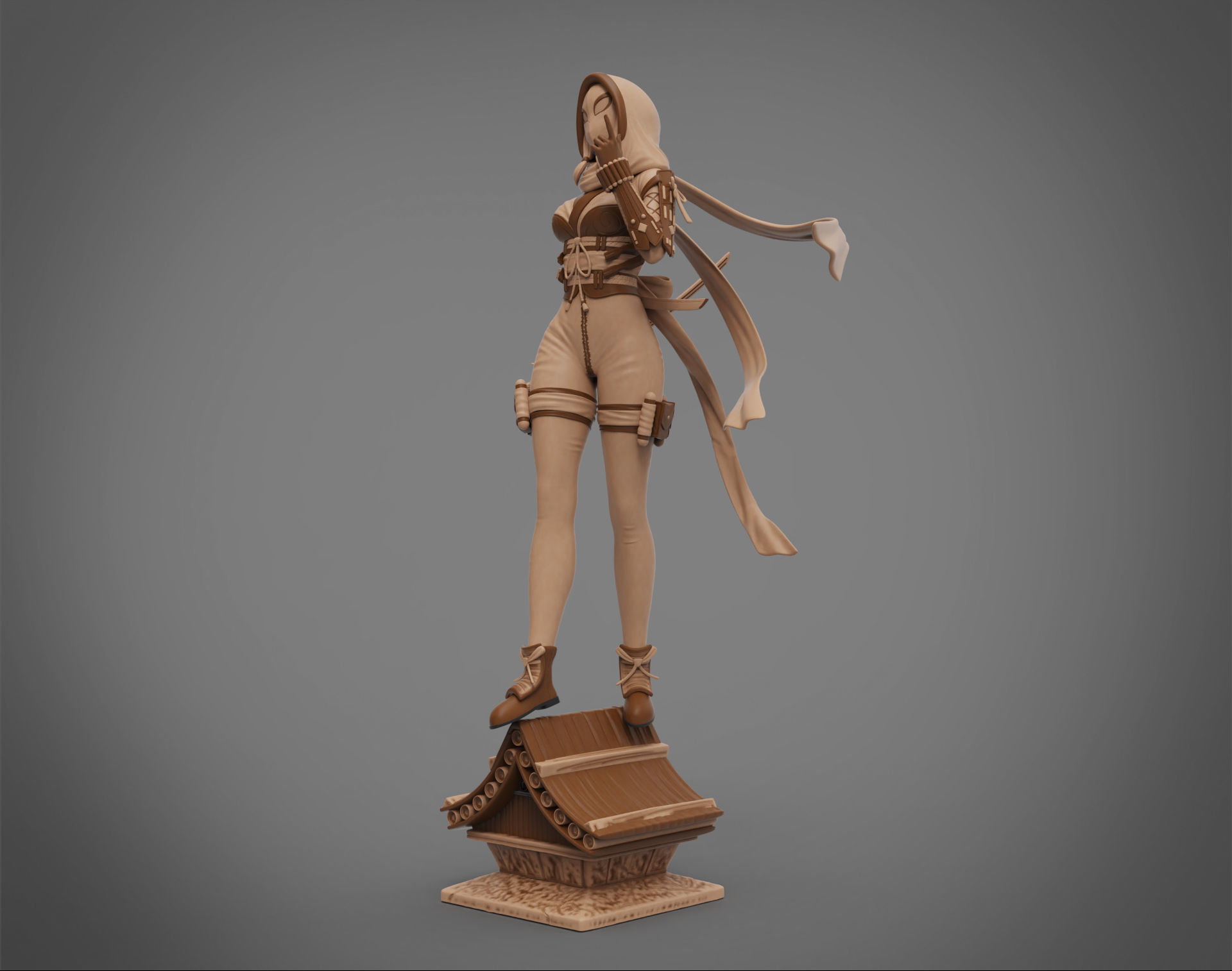 Spider Woman Gwen - Ninja Concept 3D print model_5
