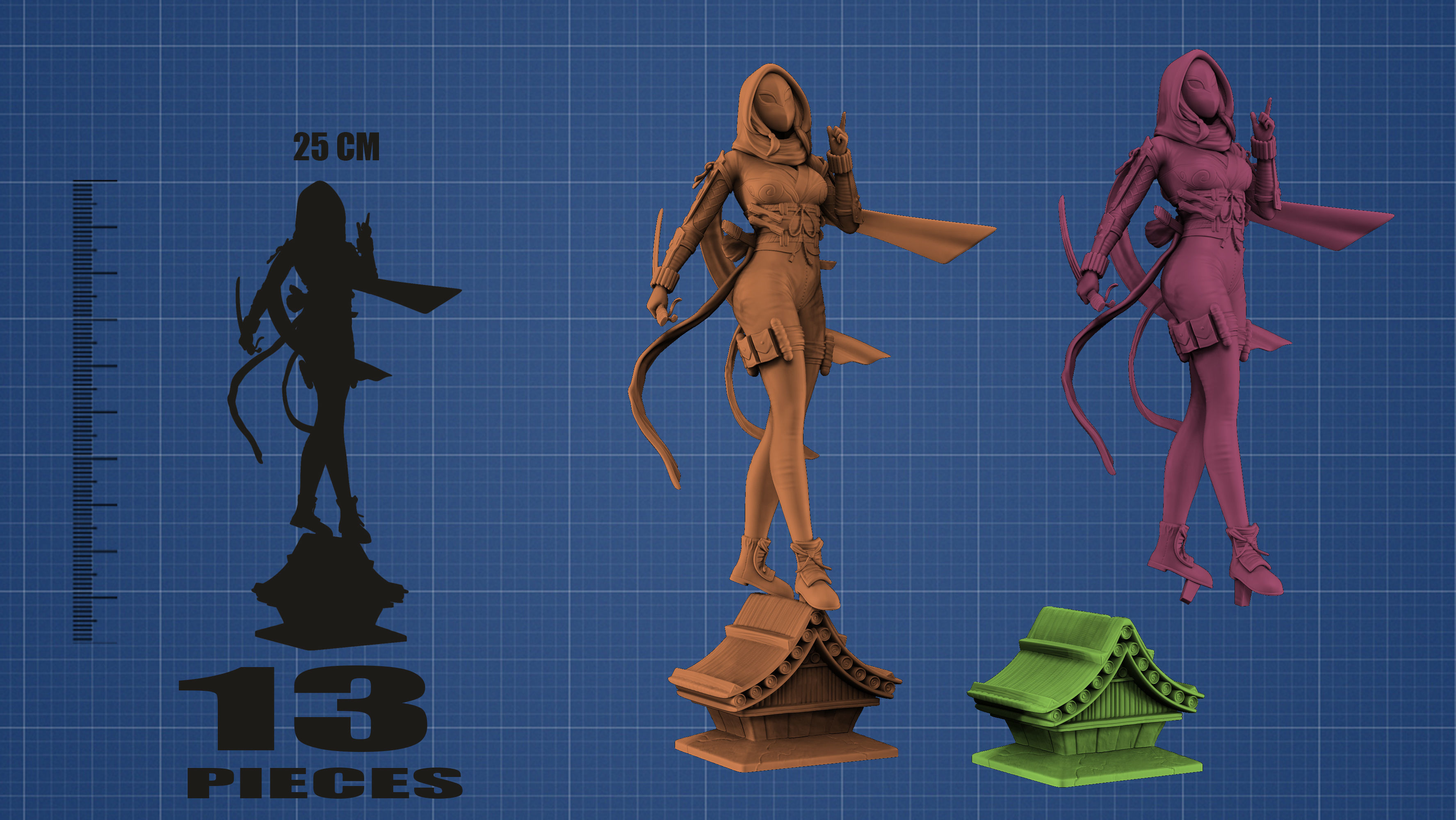 Spider Woman Gwen - Ninja Concept 3D print model_8