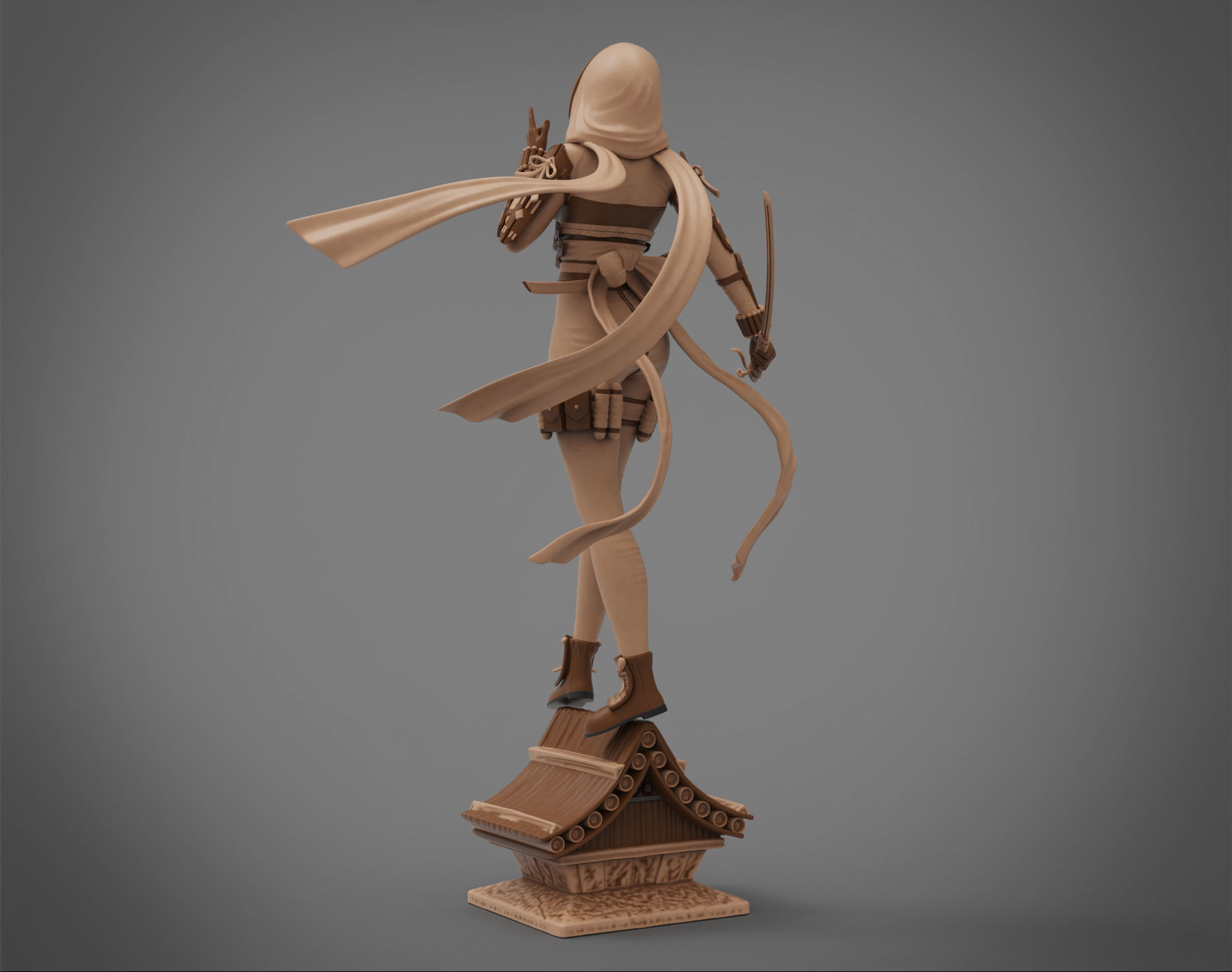 Spider Woman Gwen - Ninja Concept 3D print model_6