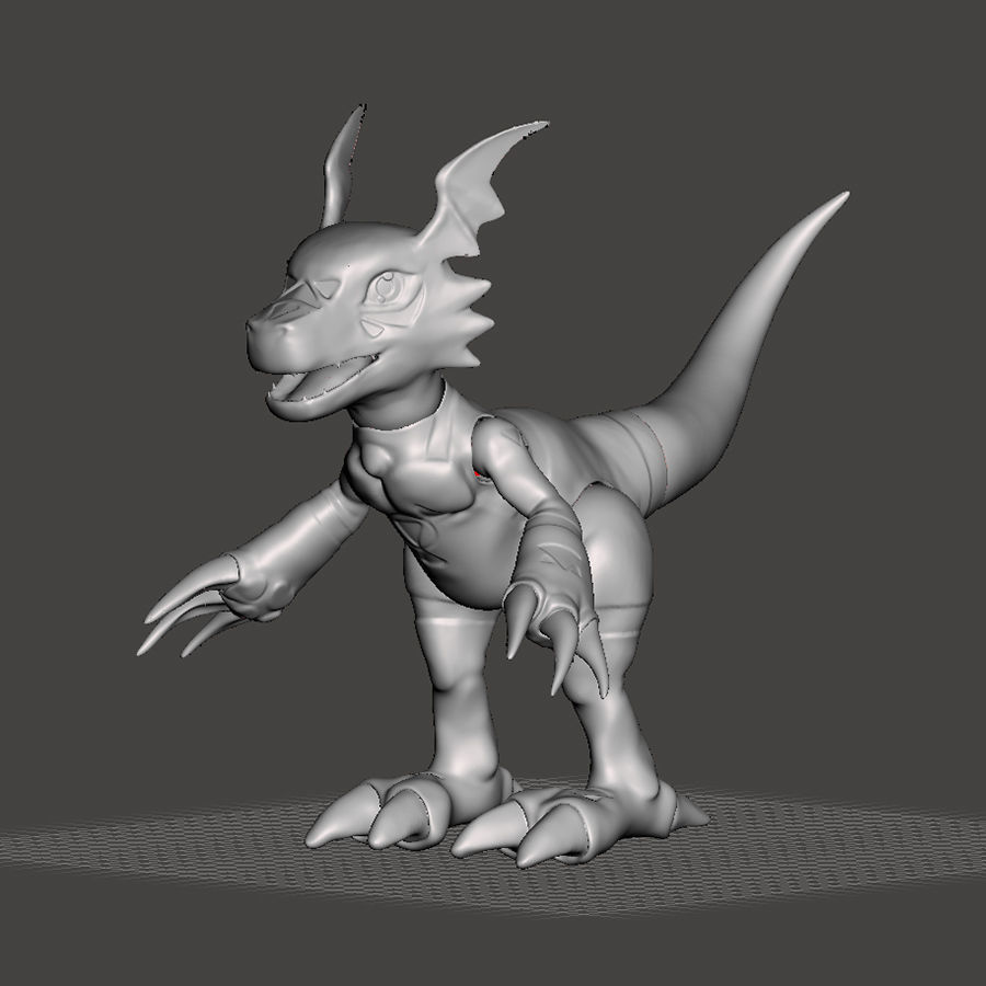 Guilmon Digimon BJD 3D print model_1