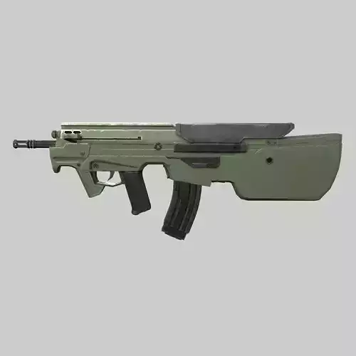 Assault rifle Low-poly 3D model