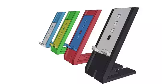 Phone  holder adjustable long easy print