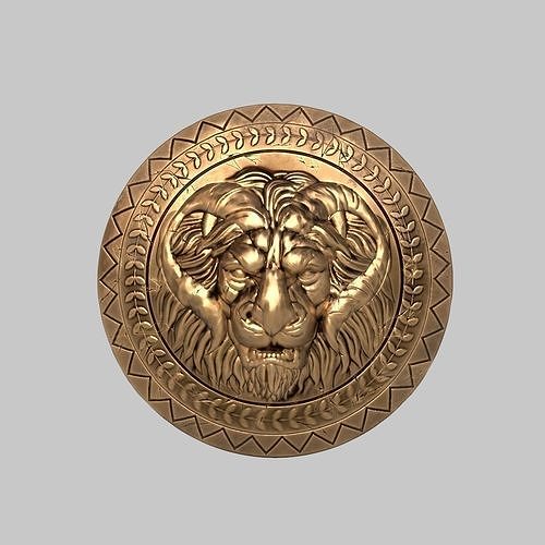 loin shield Low-poly 3D model