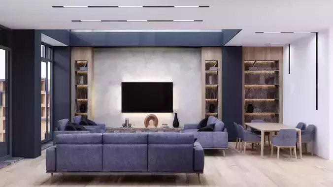 Livingroom modern living room with wooden floors