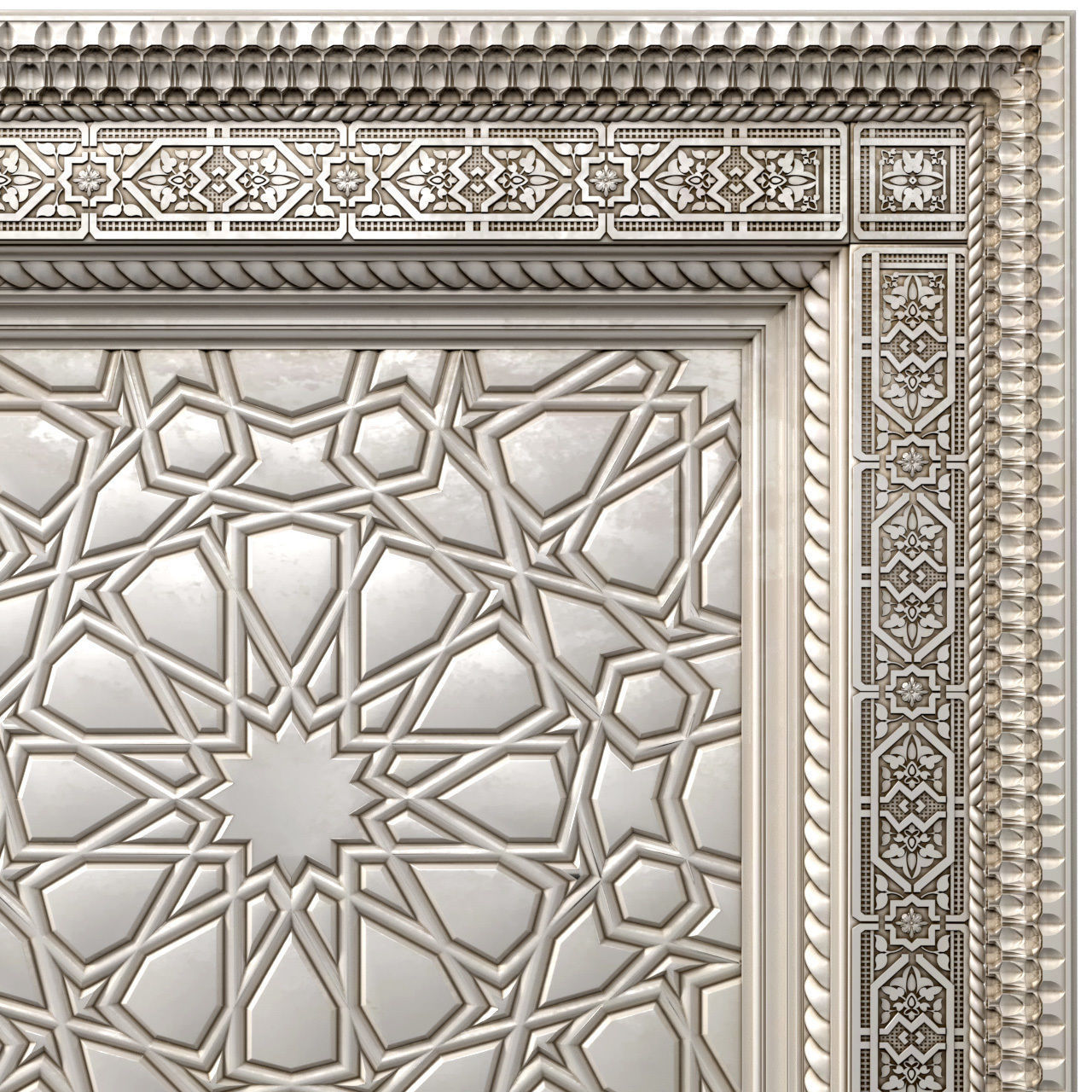 Arabic Oriental Classic Ceiling 3D model_2