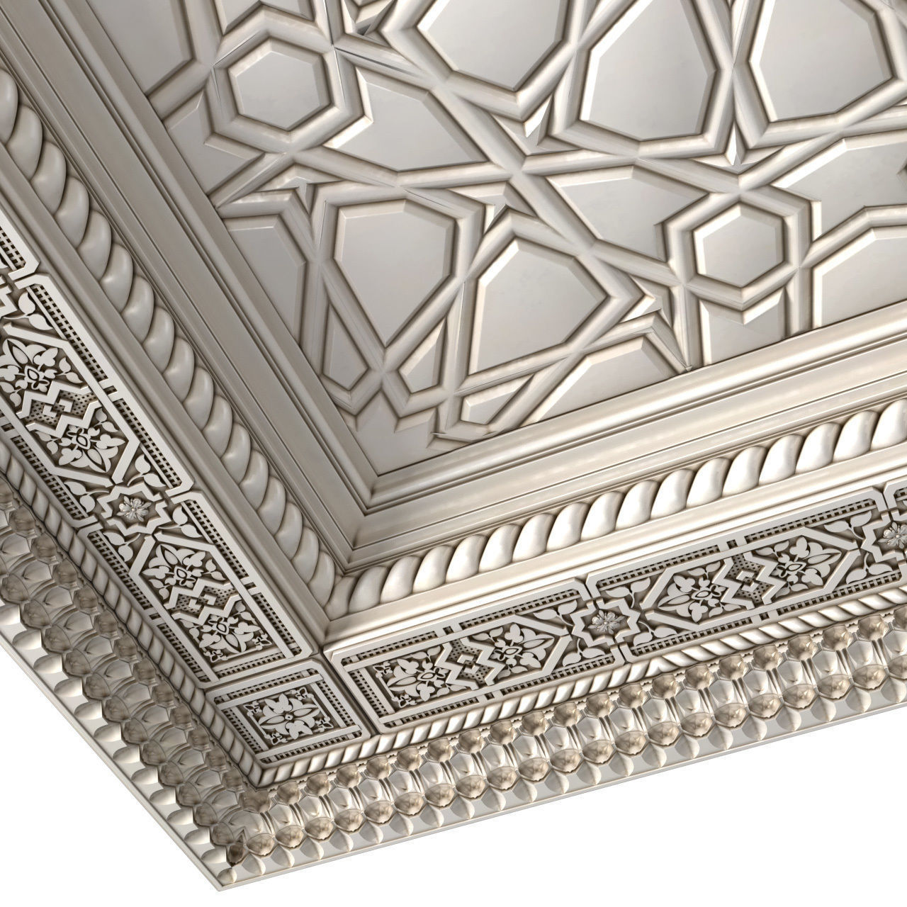 Arabic Oriental Classic Ceiling 3D model_3