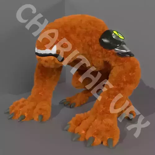 Ben 10 wildmutt low poly 3d model