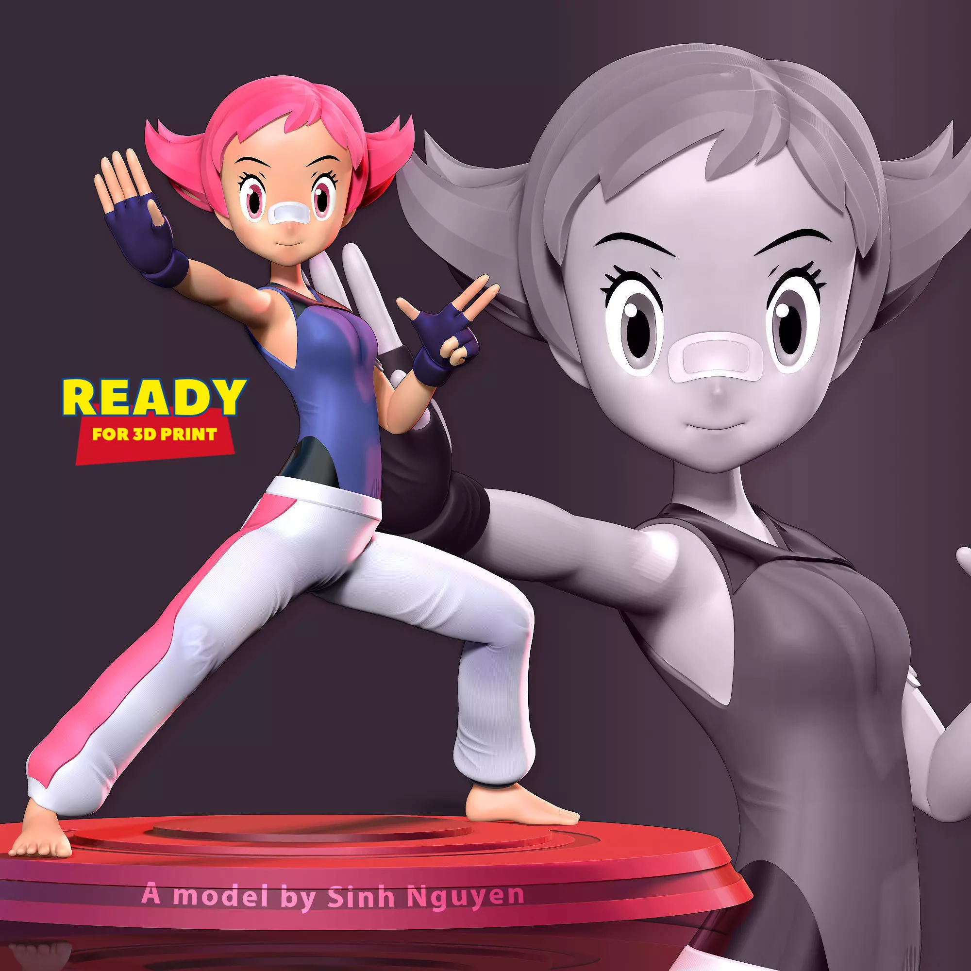 Maylene - Pokemon Fanart 3D print model