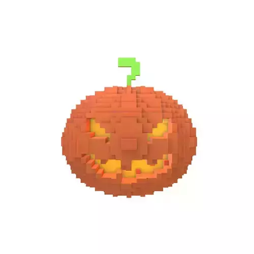 Voxel Halloween Pumpkin v2 004