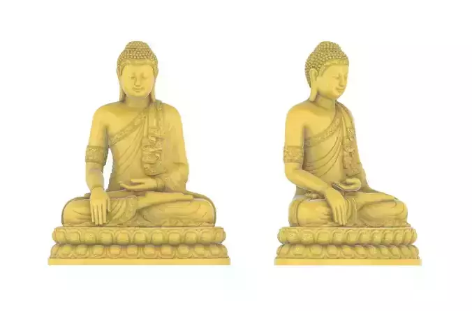 Lord Buddha Peace Statue For Table Decoration
