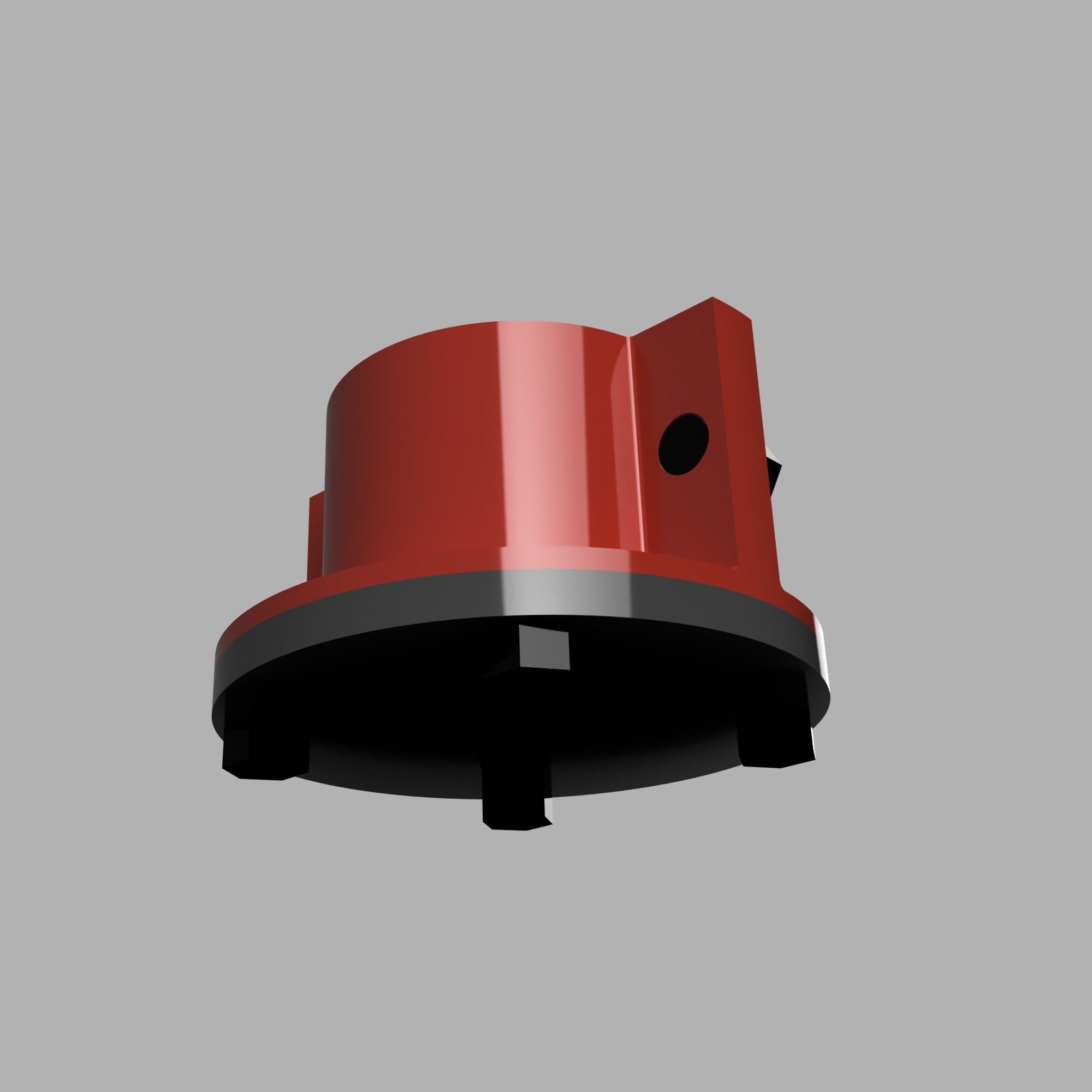 Round Reusable Mold Housing with Nut Fasteners 3D print model_3