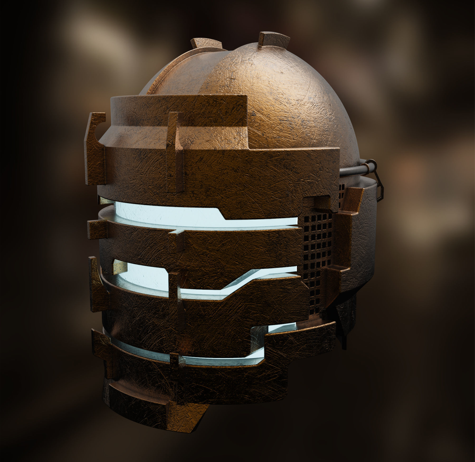 Dead Space - Isaac Clarke helmet 4  3D model_5