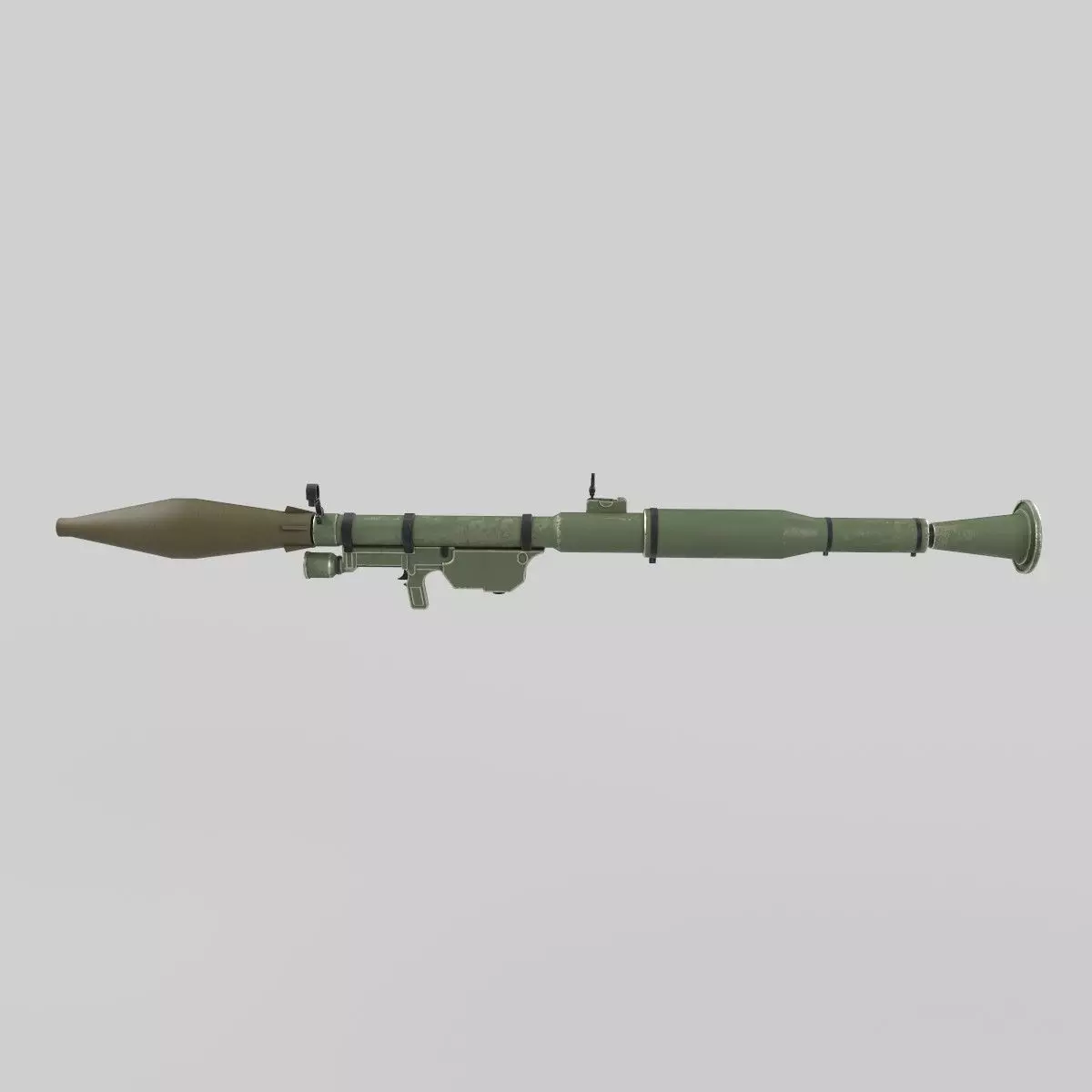 rocket launcher Low-poly 3D model