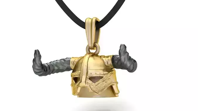 Viking Helmet Pendant