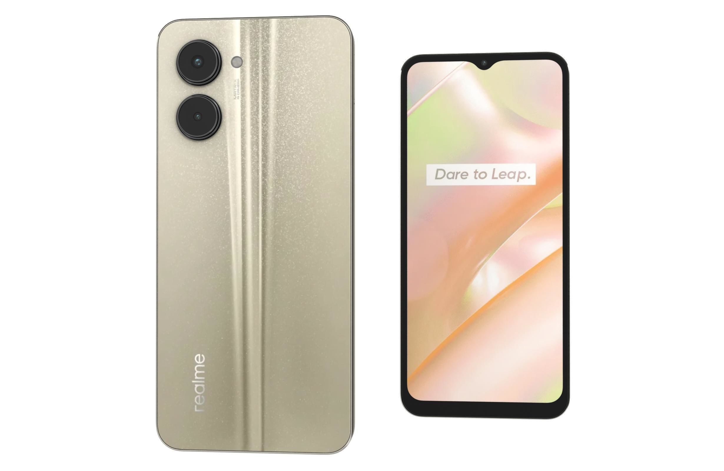 Realme C33 All Colors Low-poly 3D model_24