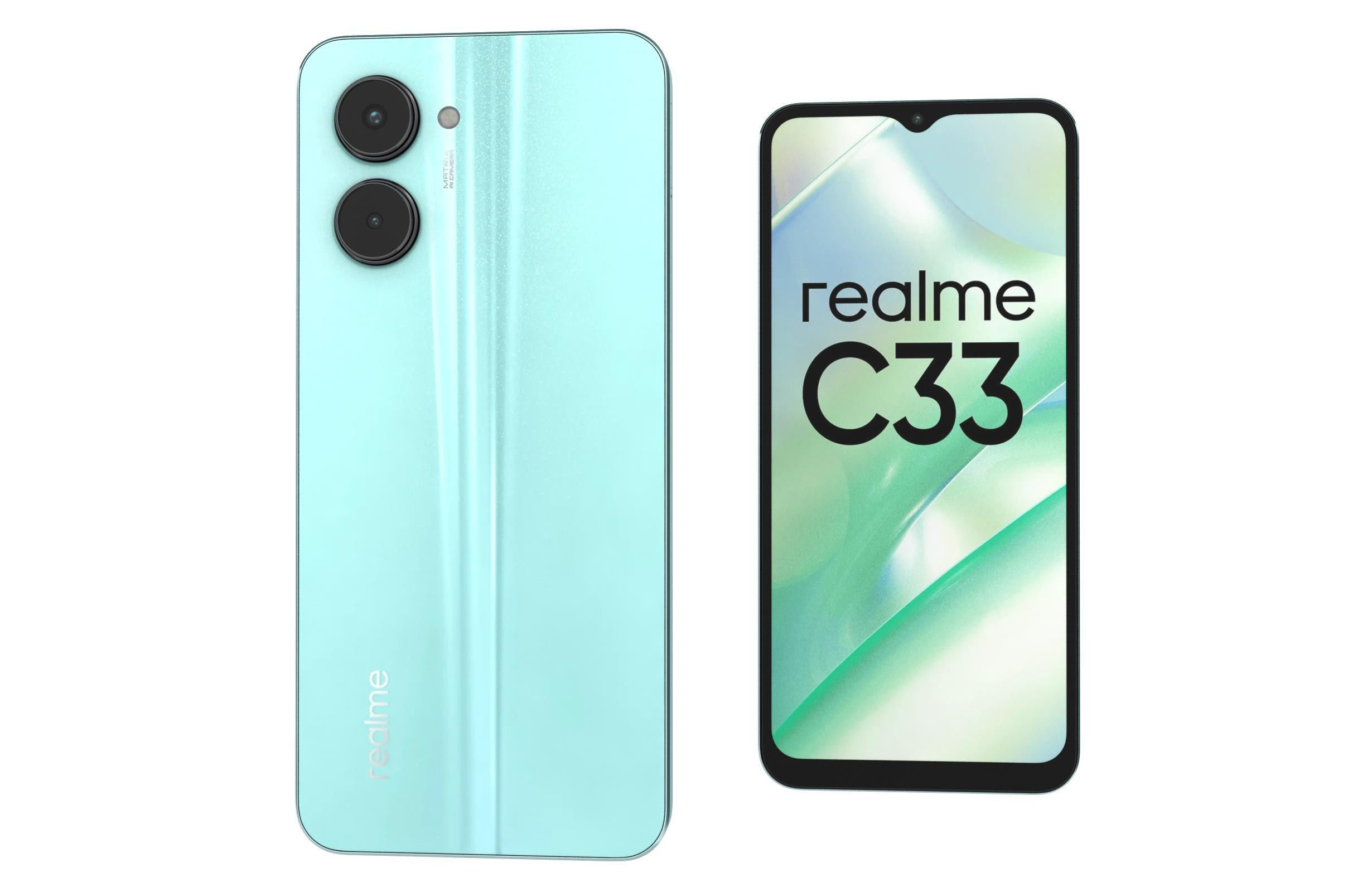 Realme C33 All Colors Low-poly 3D model_8