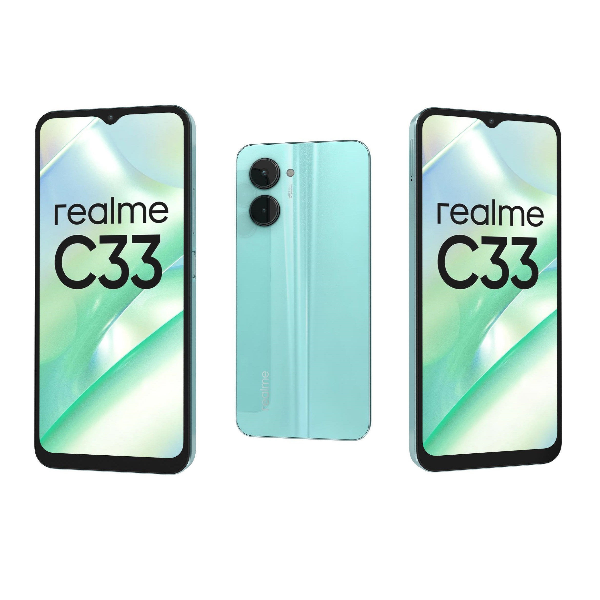 Realme C33 All Colors Low-poly 3D model_1